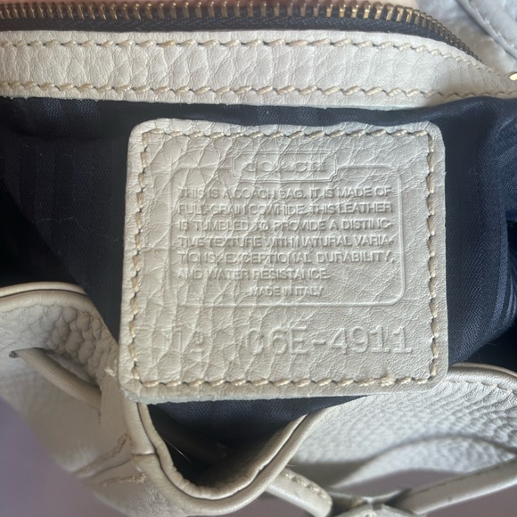 Vintage Coach Sonoma Cream Pebbled leather backpack  #4911 - Picture 8 of 8